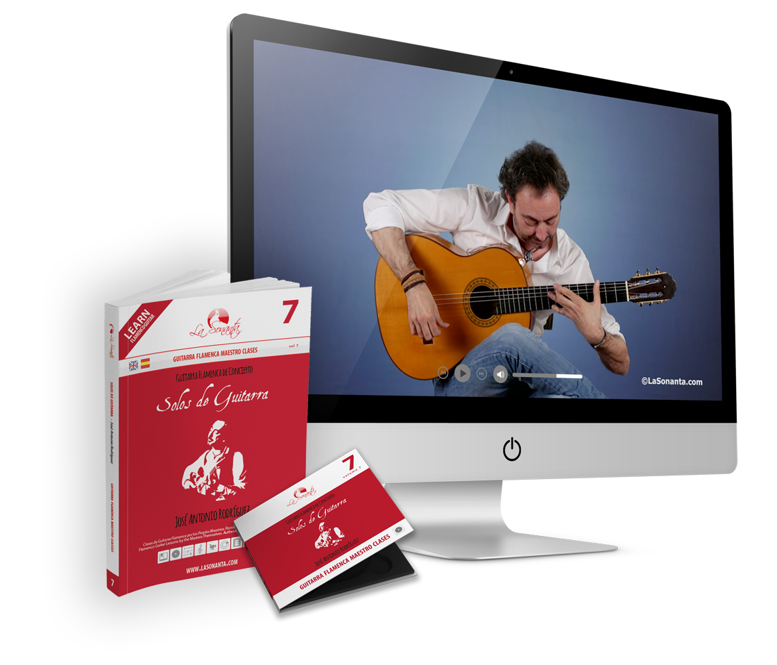 Jose Antonio Rodriguez Guitare Flamenco Livre et DVD de classes de maître, solos de guitare