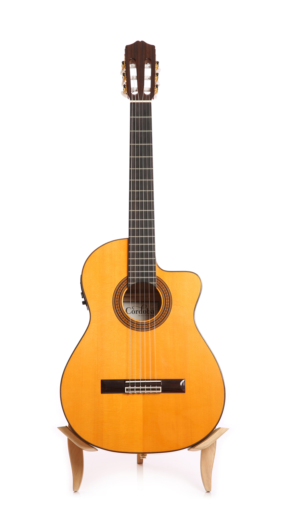 Cordoba FCWE Euro-Spruce/Spanish Cypress Nylon String Acoustic-Electric  Guitar