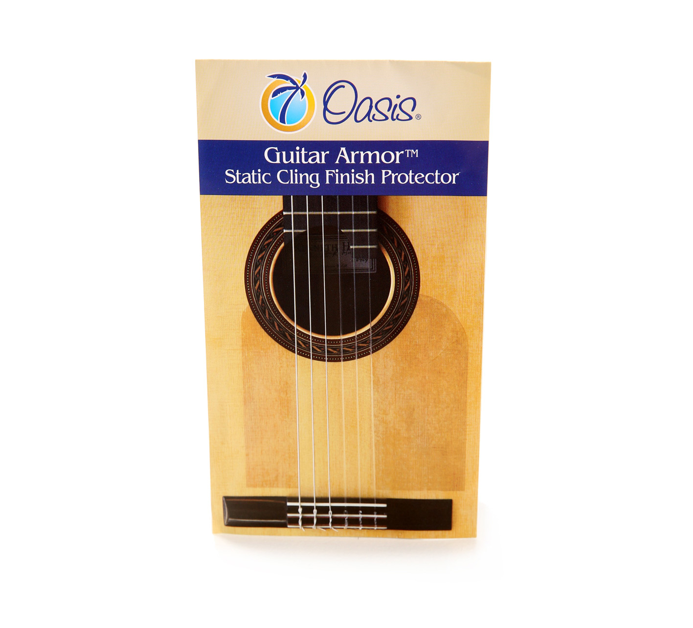 Precut static tap plate for flamenco guitar transparent, removable