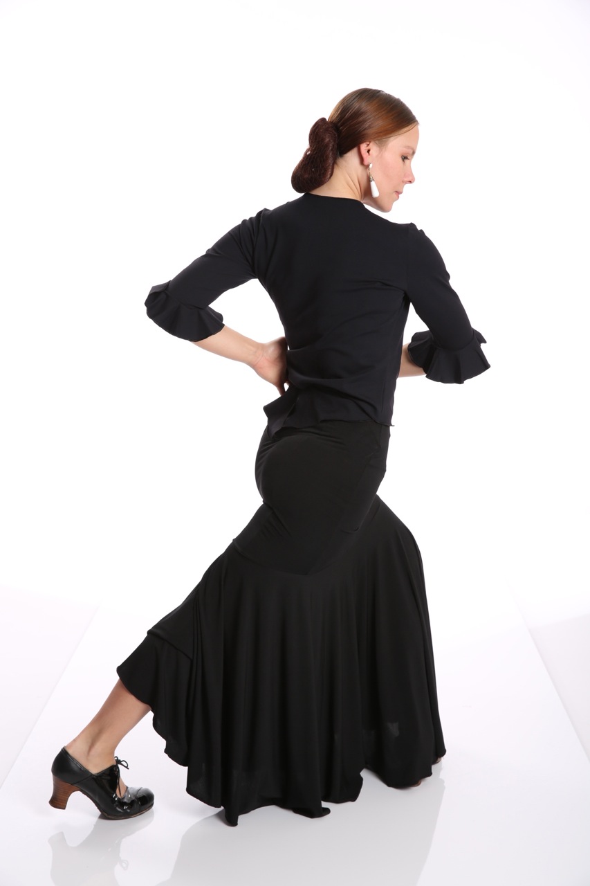 Flamenco Skirt eight godet for flamenco dance - El Rocio