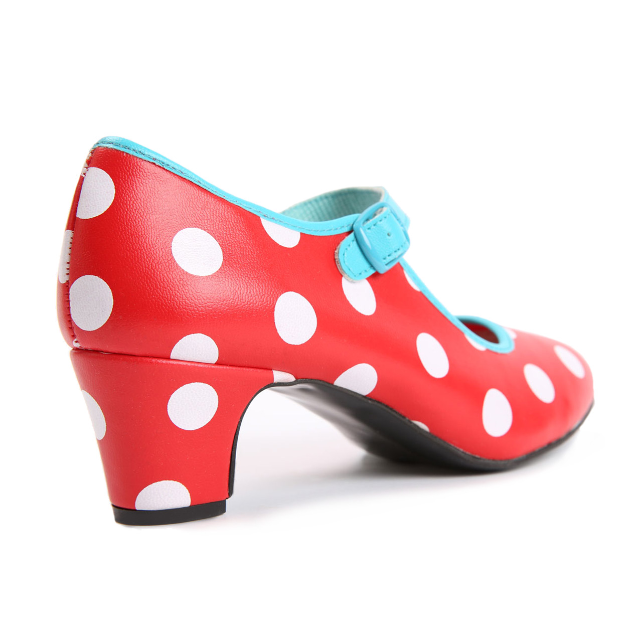 Spanish dance shoe for children with white dots › Kids › La Sonanta ...