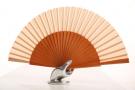 Spanish flamenco dance fan light brown 27cm