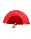Spanish flamenco dance fan red 27cm.