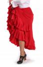 Flamenco Dance Skirt Triana FL Red