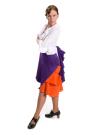 Flamenco Dance Skirt Azabache VII Purple/Orange