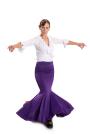 Flamenco Dance Skirt Azabache VII Purple/Orange