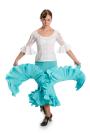 Flamenco dance skirt Triana W light blue (size S)