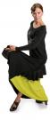Flamenco Dance Skirt Lime Green