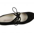 Flamenco dance Shoe Cordado Calado Suède Black