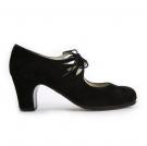 Flamenco dance Shoe Cordado Calado Suède Black