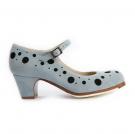 Flamenco dance Shoe Topos Suède Blue