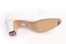 Flamenco dance Shoe Blucher white premium leather size 40