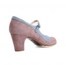 Flamenco dance Shoe Salon Correa II Suède Purple/Blue