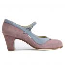 Flamenco dance Shoe Salon Correa II Suède Purple/Blue