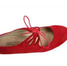 Flamenco dance Shoe Cordado Calado Suède Red