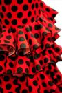 Flamenco Dress Doña Ana Red black polka dots