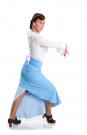 Flamenco Dance Skirt La Tate Blue size M