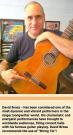 Guitar string tie brown amber color