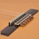 Guitar string tie brown amber color