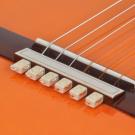 Guitar string tie pearl bone white