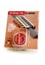 Guitar string tie pearl bone white