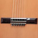 Guitar string tie ebony color