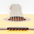 Guitar string tie ebony color
