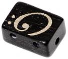 Guitar string tie ebony color