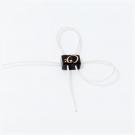 Guitar string tie ebony color
