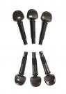 Geared flamenco guitar pegs ebony grip