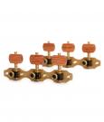 Guitar tuning machines hauser style, solid brass, rosewood buttons
