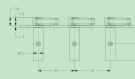 Guitar tuning machines 10 strings, solid brass, black buttons