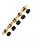 Guitar tuning machines 10 strings, solid brass, black buttons