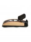 Capo LVIII with off-center positioned peg, mother of pearl inlay