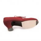 Flamenco dance shoe red-brown suède