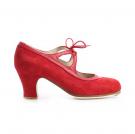 Flamenco dance Shoe Candor Suède Red