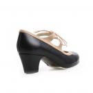 Flamenco dance Shoe Candor Black/Suède Beige