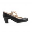 Flamenco dance Shoe Candor Black/Suède Beige