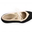 Flamenco dance Shoe Candor Suède Black/Beige Leather