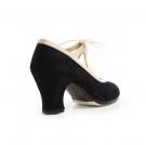 Flamenco dance Shoe Candor Suède Black/Beige Leather