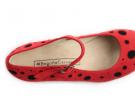 Flamenco dance Shoe Topos Red & Black