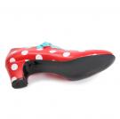 Spanish dance shoe for children white dots