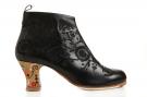 Flamenco dance Shoe Botín Black Hand Painted