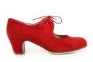 Flamenco dance Shoe Angelito Red suède Ba