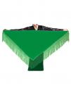 flamenco shawl green 150 x 70