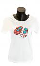 T-shirt flamenco white size M + L