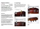 Geared flamenco guitar pegs rosewood grip