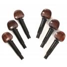 Geared flamenco guitar pegs rosewood grip