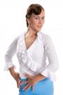 Flamenco blouse white with volants