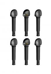 Geared flamenco guitar pegs in Hi-Tec composite